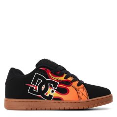 DC Kids' Skate Shoes Black/Flame