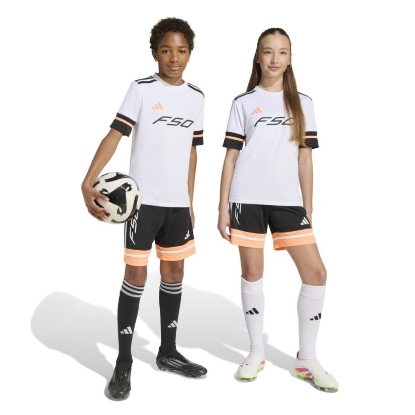 adidas F50 Training Shorts Juniors Black/Orange