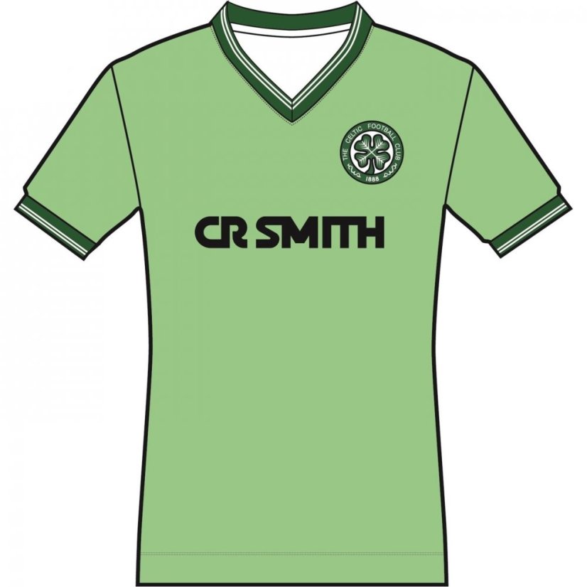 Team Celtic Retro Away Shirt 1984 1986 Adults Green