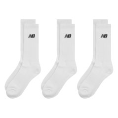New Balance Everyday Crew Socks 3-Pack Adults White