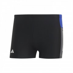 adidas Colourblock 3 Stripes Swim Boxers Blk/Blu/Gry/Wht