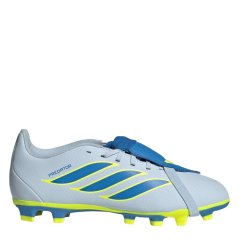 adidas Childrens adidas Predator Fold-Over Tongue Club Firm Ground Football Boots Blue/Yellow