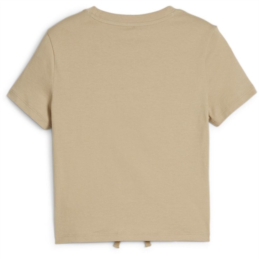 Puma Ess+ Animal Knotted Tee G T-Shirt Girls Tan