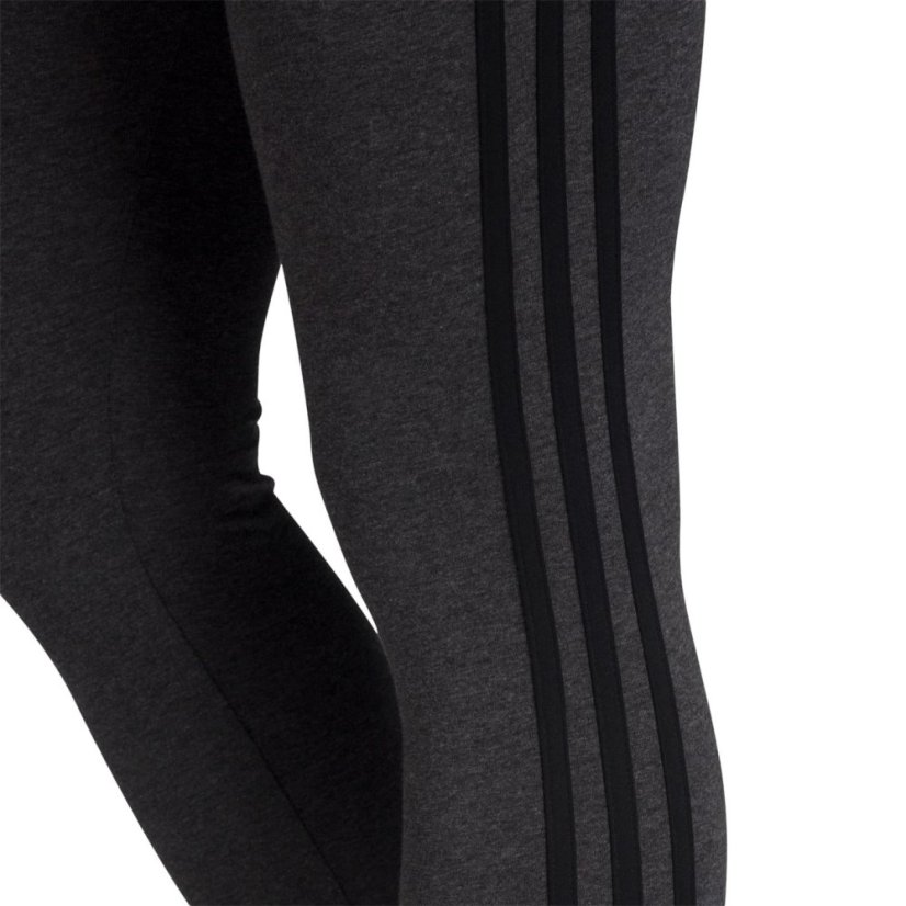 adidas Essentials 3 Stripe Leggings Womens Dark Grey