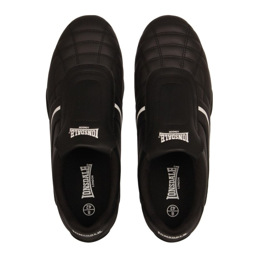 Lonsdale Camden Slip Trainers Mens Black/White