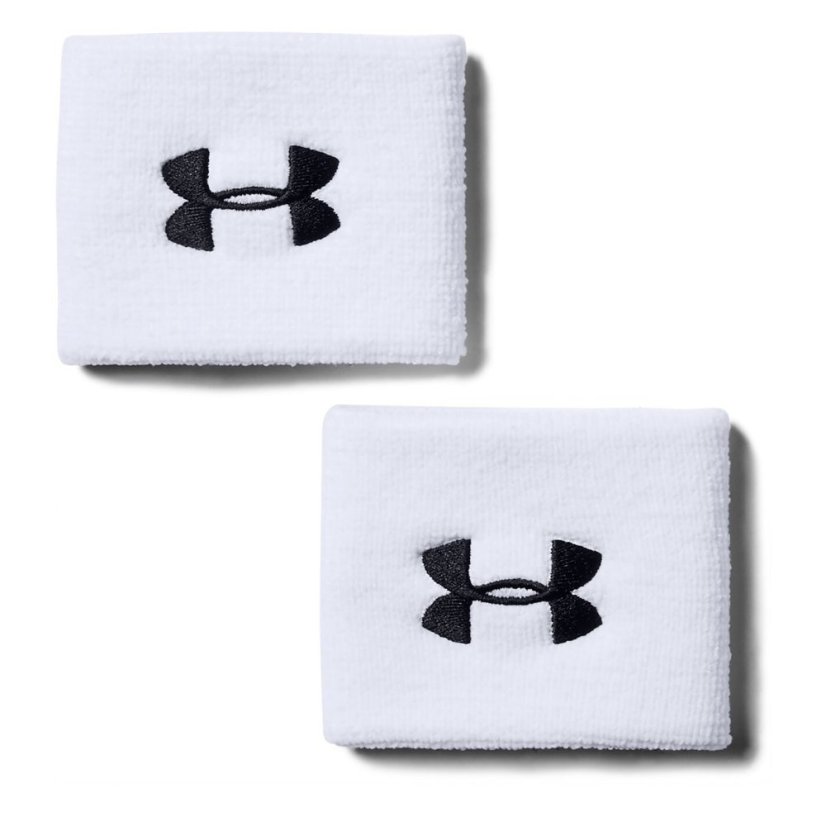 Under Armour Armour UA 3 Performance Wristband - 2-Pack Men's White