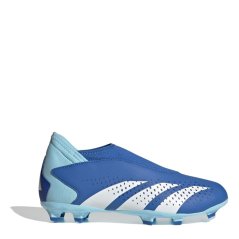 adidas Predator Accuracy .3 Junior Firm Ground Football Boots Blue/White