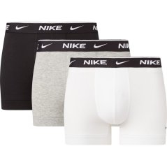 Nike 3 Pack Everyday Cotton Trunks Mens Blk/Gry/Wht