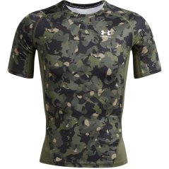 Under Armour HeatGear® Printed Short Sleeve Mens Marine OD Grn