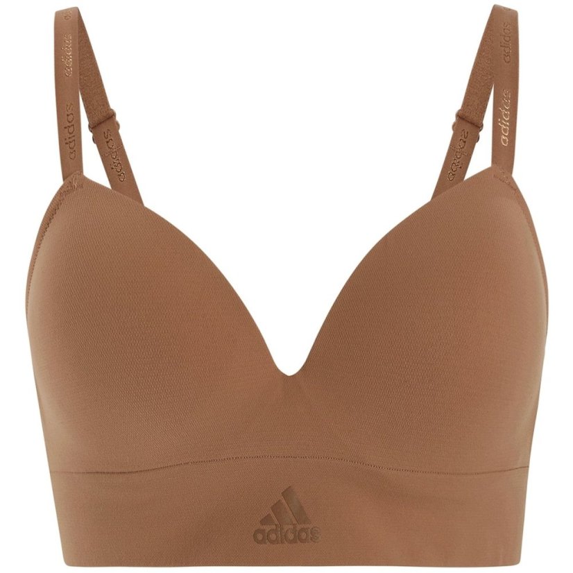 adidas Active Seamless Micro Stretch Wireless Bra Toasted Almond