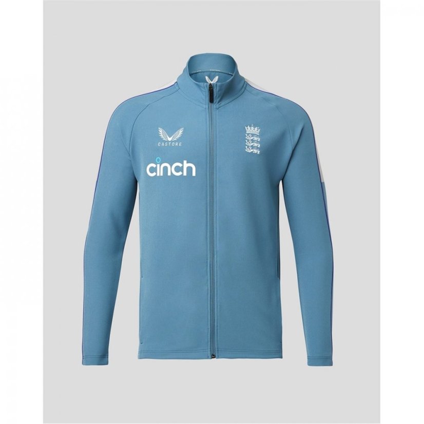 Castore England Training Jacket Mens Blue Stone