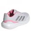 adidas Run Falcon 3 Junior Girls Running Shoes Grey/Pink