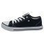 Dunlop Canvas Low Ladies Trainers Black