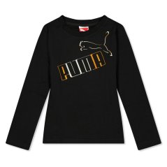 Puma Multicolor Ls Tee Infants Black