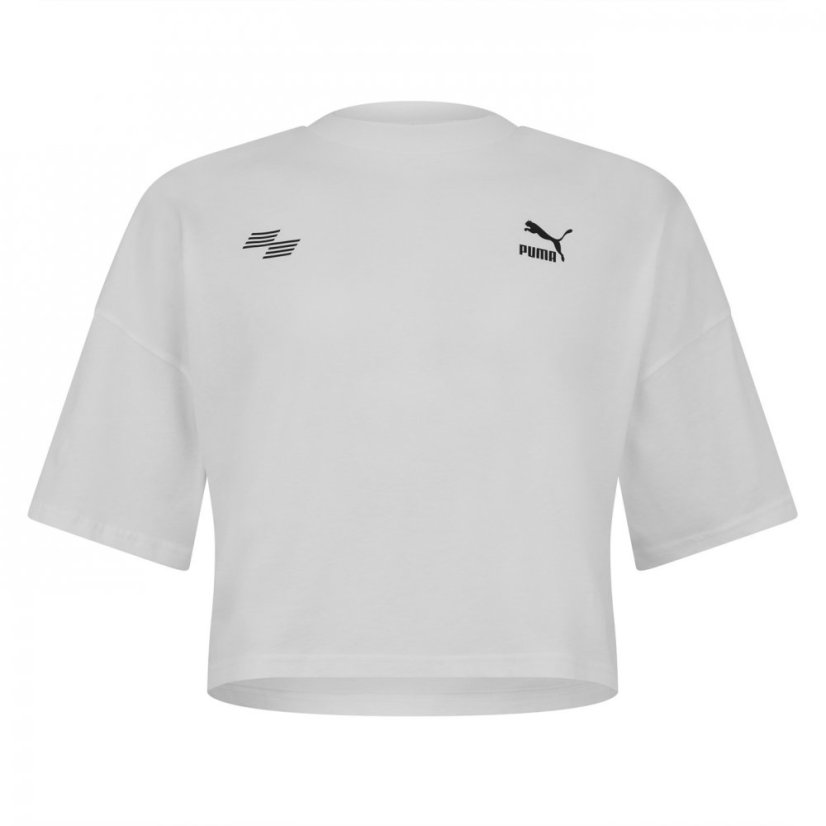 Puma Hyrox Short Sleeve Performance pánske tričko Glas/White