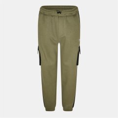 Everlast Men's Utility Closed Hem Fleece Joggers Khaki