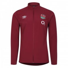Umbro England Rugby Press Jacket 2023 2024 Adults Red/Zinfandel