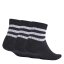 adidas 3-Stripes Cushioned Sportswear Mid-Cut Socks 3 Pairs Black/White