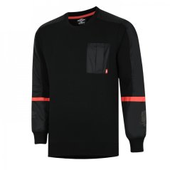 Umbro England Icon Rugby Sweatshirt Mens Black/Orange