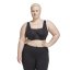 adidas Women's Collective Power Luxe High Support Medium Impact Sports Bra (Plus Size) Black