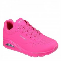 Skechers UNO Stand On Air Trainers Womens Hot Pink