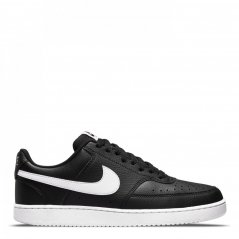Nike Court Vision Low Trainers Mens Black/White