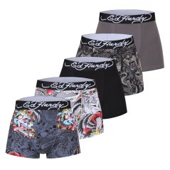 Ed Hardy Men's 5 Pack Boxers Multi