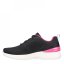 Skechers Dynamight New Ground Trainers Black/Hot Pink