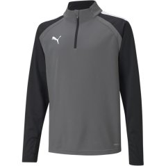 Puma Unisex Kids Teamliga 1/4 Zip Fleece Grey