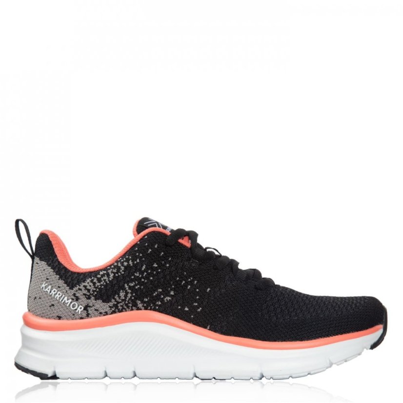 Karrimor Duma 6 Junior Girl Running Shoes Black/Coral