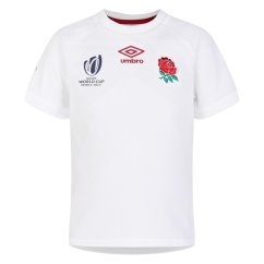 Umbro England Rugby RWC Home Replica Jersey 2023 Children's White