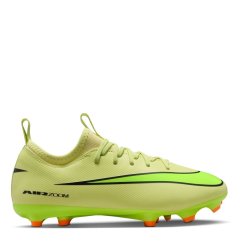 Nike Zoom Mercurial Vapor 16 Juniors Firm Ground Football Boots Volt/Crimson