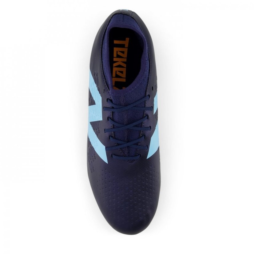 New Balance Tekela V4+ Magique Firm Ground Football Boots Navy/Sky Blue