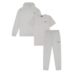 Bench Frenzy Boys Tracksuit Set Grey Marl