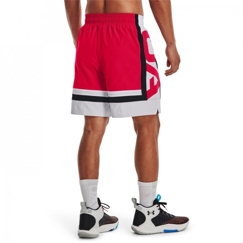 Under Armour Baseline Woven Short II Mens Red/White