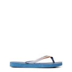 Havaianas Unisex Kids Square Glitter Indigo Blue Flip Flops Indigo Blue