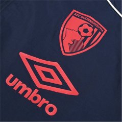 Umbro Men's Bournemouth Travel 2025 2026 Long Sleeve Licensed Rain Anorak Peacoat
