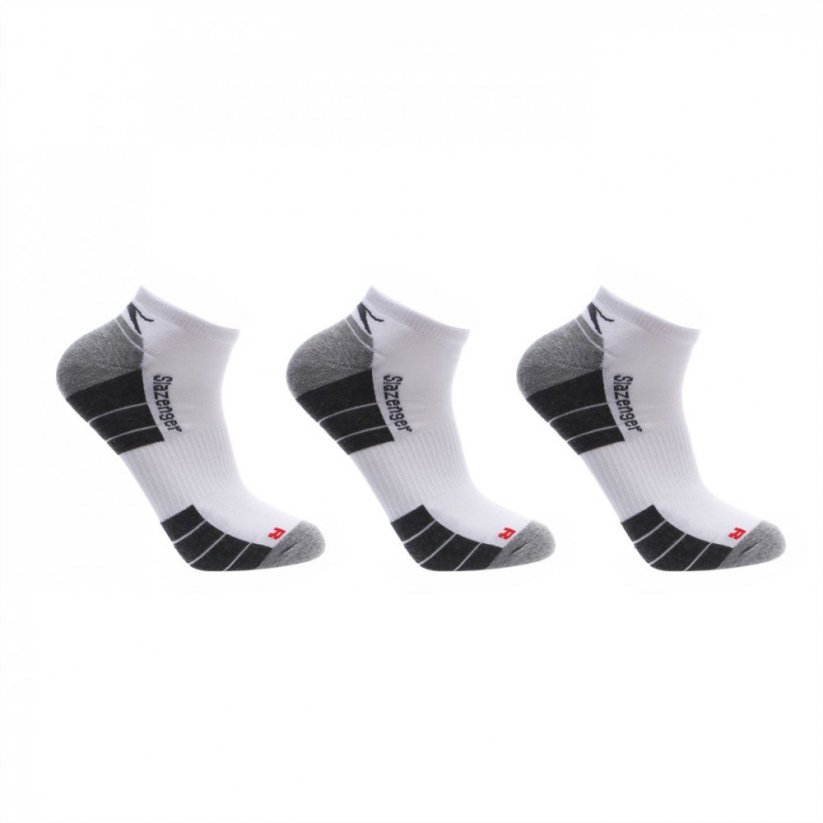 Slazenger 3 Pack Trainer Socks Mens White