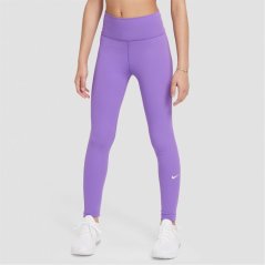 Nike Dri-FIT One Big Kids' (Girls') Leggings Blk Raspberry