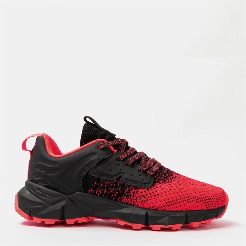 Donnay Knit Runner Junior Black/Rose Red