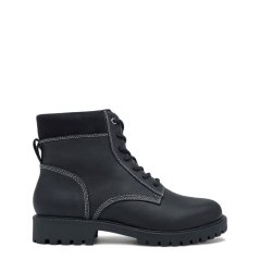 Firetrap Men's Rascart Leather Hiker Boots Black
