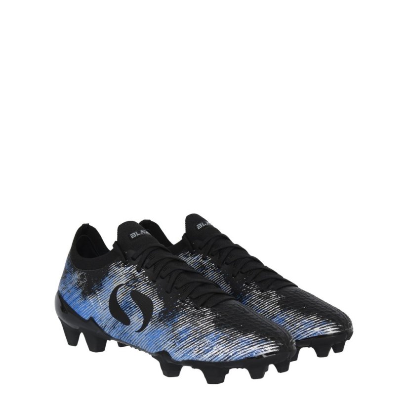 Sondico Blaze Junior FG Football Boots Black/Blue