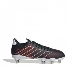adidas Kakari Elite Soft Ground Rugby Boots Blk/Slv/Red