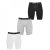 Reebok 3 Pack Boxer Shorts Blk/Wht/Gry