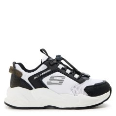 Skechers Kids' Ultrasurge Slip On Trainers White/Black