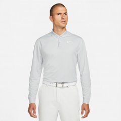 Nike Dri-FIT Victory Men's Long-Sleeve Golf Polo Grey/White