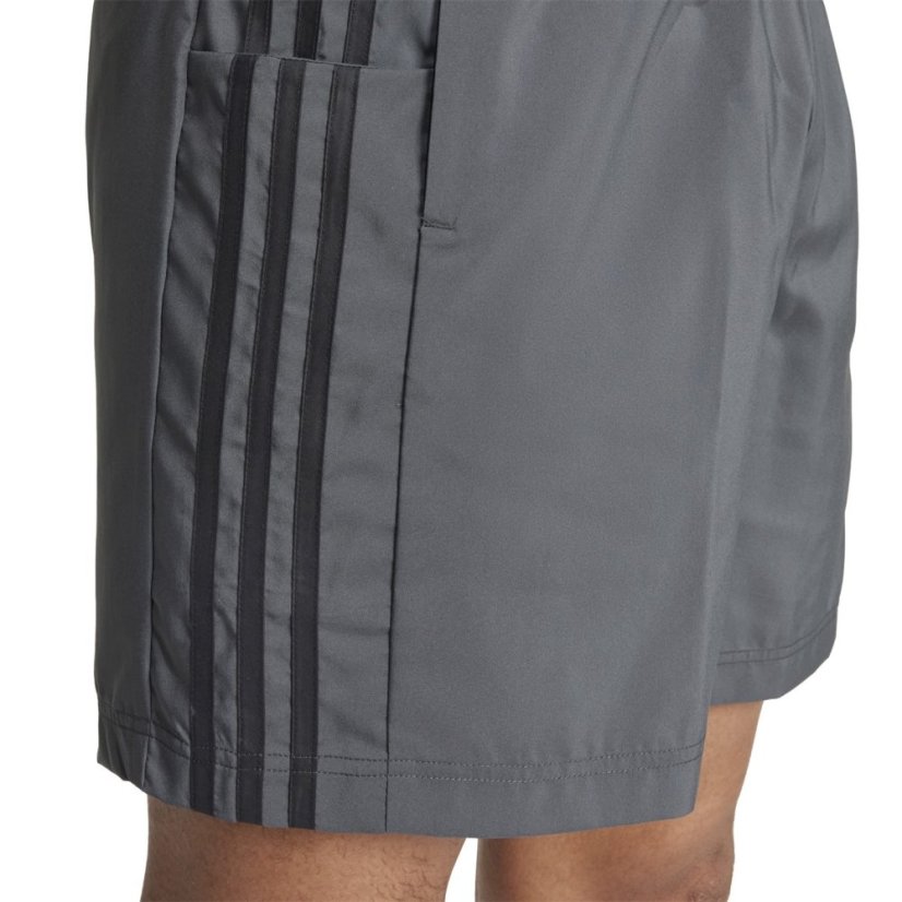 adidas 3-Stripes pánske šortky MedGrey/Black - Veľkosť: 2XL