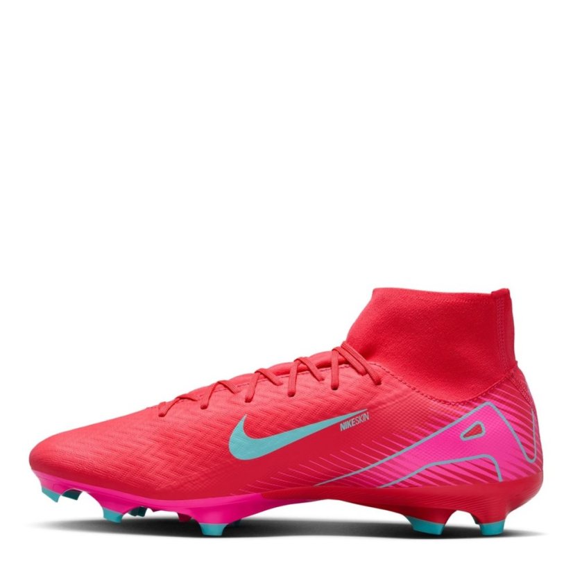 Nike Zoom Mercurial Superfly 10 Academy Adults Firm Ground Football Boots Red/Green