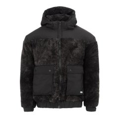 Lonsdale Mens Sherpa Jacket Black