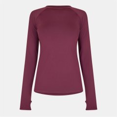USA Pro Long Sleeve Top Womens Dark Cherry